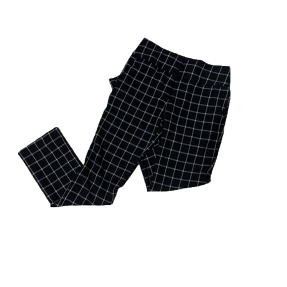 BCX skinny stretch checkered pants - Picture 1 of 5